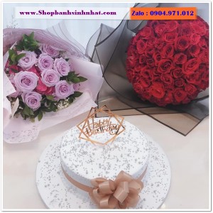 Combo Bánh Kem & Hoa Tươi - MM21